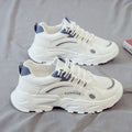 Men's shoes 2025 new spring breathable mesh casual sports shoes men's running height increasing white dad shoes trendy sneakers