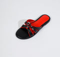 2025 yitao new women's summer anti-slip low heel flat shoes - round toe color block design