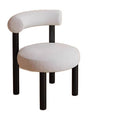 Italian normcore dining chair designer study stainless steel small fat chair fabric restaurant bar chair backrest classyaccessible luxury