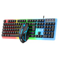 Limei gtx350 illuminated keyboard and mouse combo - floating keyboard, mechanical feel, esports gaming mouse and keyboard set