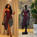 European and american cross-border women's fashion:  summer new sexy bandeau fishbone camisole top and plaid midi skirt set