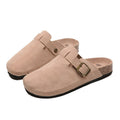 Plus size women's cork bottom slippers cross-border export baotou half slippers birkenstock shoes soft bottom roman shoes 35-46 wholesale
