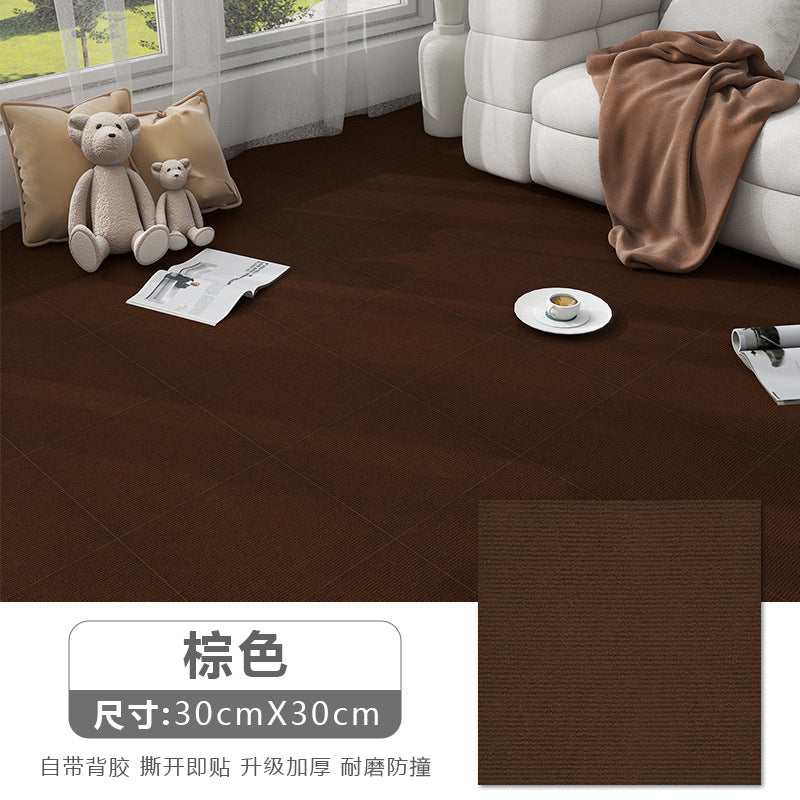 Splicing carpet self-adhesive living room bedroom crawling mat bedside full square non-slip floor mat room office study