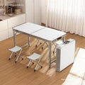 Outdoor foldable table portable camping picnic table night market stall street vendor retractable aluminum alloy foldable table