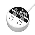 2-pin plug electric vehicle charger with automatic power-off protection, battery car charging extension cord, timer power strip