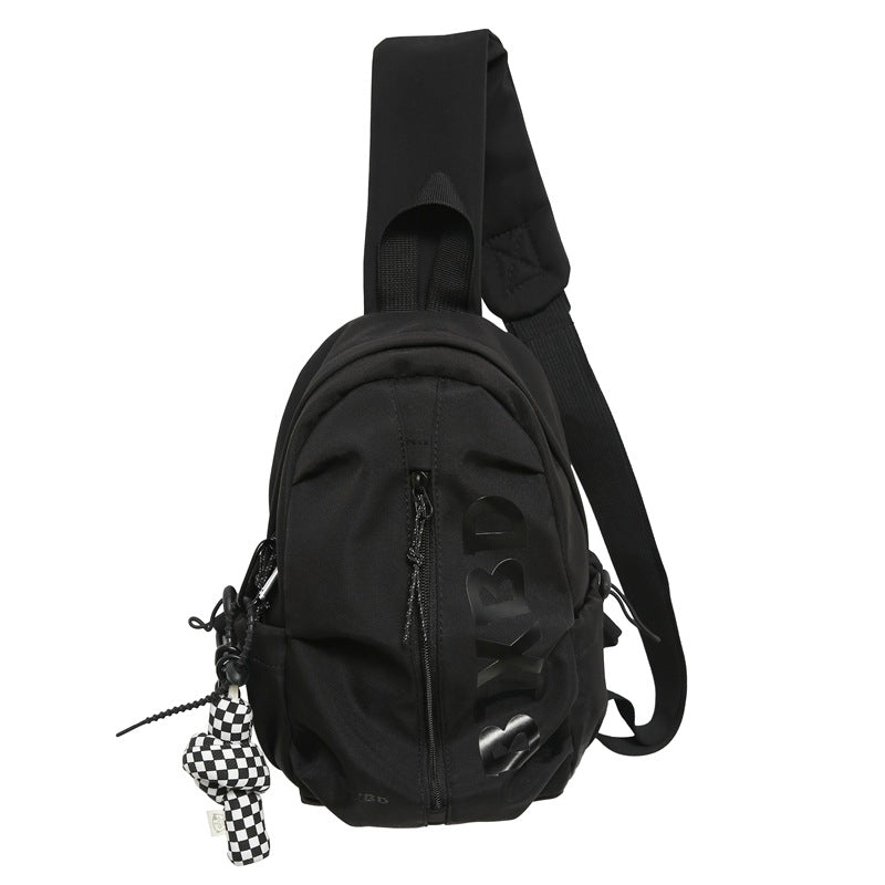 Cross-border  fashion breast bag 2025 new tooling portable shoulder bag trendy casual light couple messenger bag