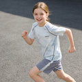 Girls' short-sleeve t-shirt,  new arrival: cool-touch half-sleeve top for girls, summer clothing, youth sports training wear, lightweight t-shirt