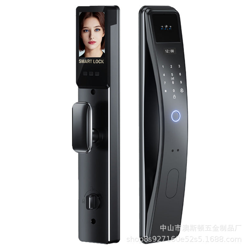 Face recognition smart fingerprint lock for home anti-theft door smart lock remote unlocking password lock electronic door lock in stock