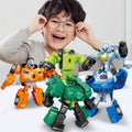 Transforming robot car - kids' assembly mecha king kong warrior - boy's toy - educational birthday gift