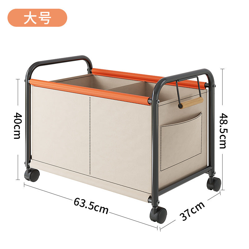 Storage basket under desk backpack organizer snack basket mobile toy storage cart office desk organizer
