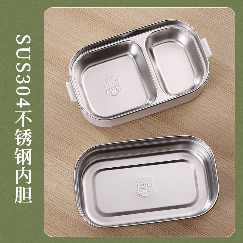 304 stainless steel multi-layer lunch box, office workers can enter the microwave oven for lunch, heat preservation lunch box, student bento box