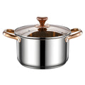 wholesale gift soup pot steaming pot food grade stainless steel for home stove neutral kitchen thickened soup hot pot
