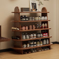Multi-layer shoe rack shoe cabinet storage entrance multi-functional casual dust-proof scandinavian all solid wood simple thickened living room storage