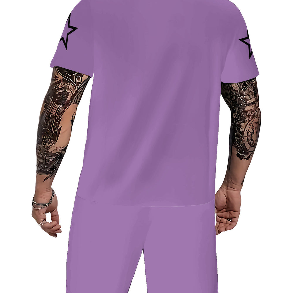 Men's casual tracksuit set, featuring a "32" number print, a popular cross-border european and american style