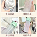 double-lid sports frosted water cup, high temperature resistant, large capacity plastic cup, student outdoor convenient cup wholesale