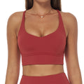 brushed tight back yoga bra cross thin strap sports vest running fitness quick-drying intimates7025