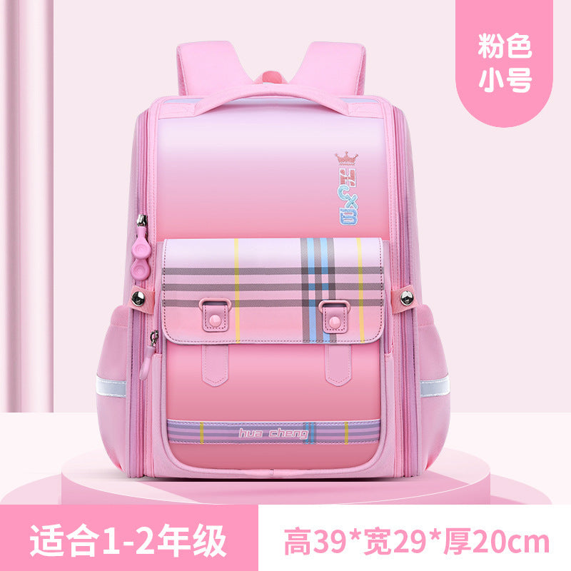 New primary school school bag for grades 1-6 Large capacity spine protection to reduce the burden Children's school bag Boys and girls backpack