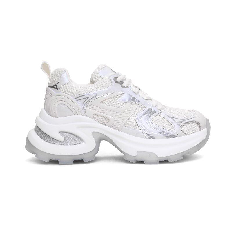 Influencer-approved height-increasing chunky sneakers for women - new 2026 spring collection: lightweight, versatile, thick-soled casual athletic shoes for spring and autumn