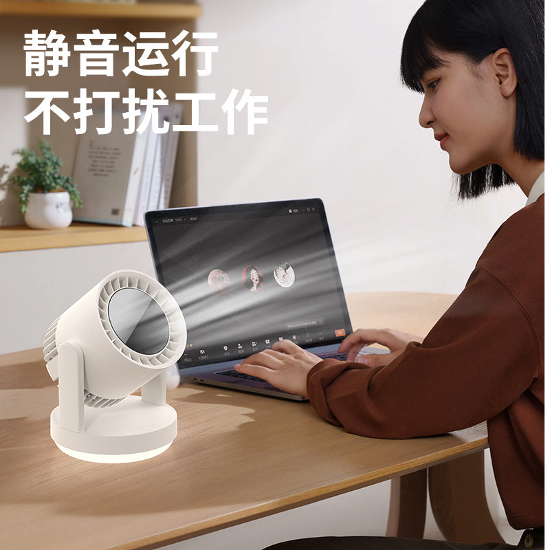 new product zk06 oscillating fan - silent, high-velocity mini fan for home and office desktop use