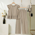 women's sleeveless patchwork two-piece set - summer  collection