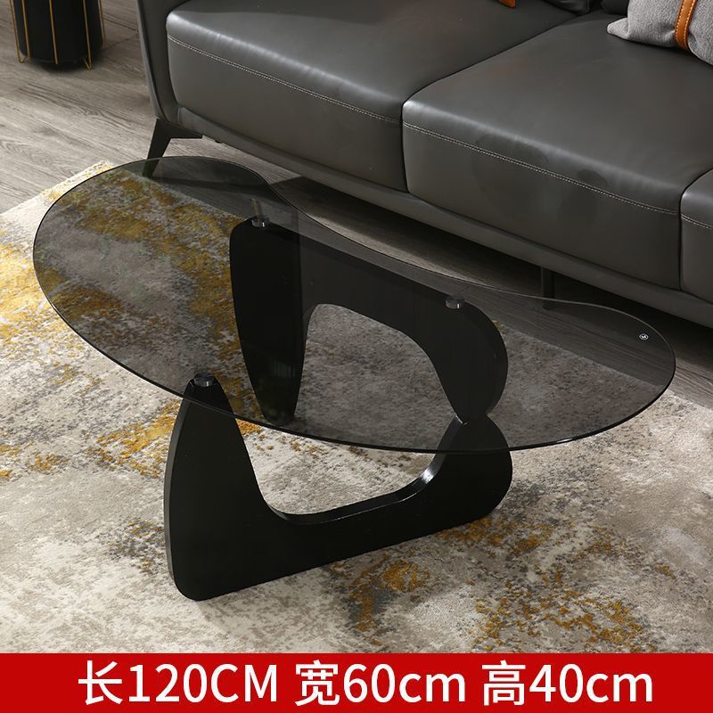 Internet celebrity designer yaguchi yu glass coffee table living room accessible luxury small apartment for home creative classy sofa side table