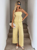 Amazon foreign trade  spring new european and american style sleeveless top jumpsuit