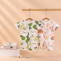 Baby romper - summer lightweight pure cotton short sleeve breathable cooling onesie