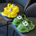 2024 new children's dinosaur slippers - funny & cute closed-toe sandals for boys, indoor/outdoor non-slip & wear-resistant