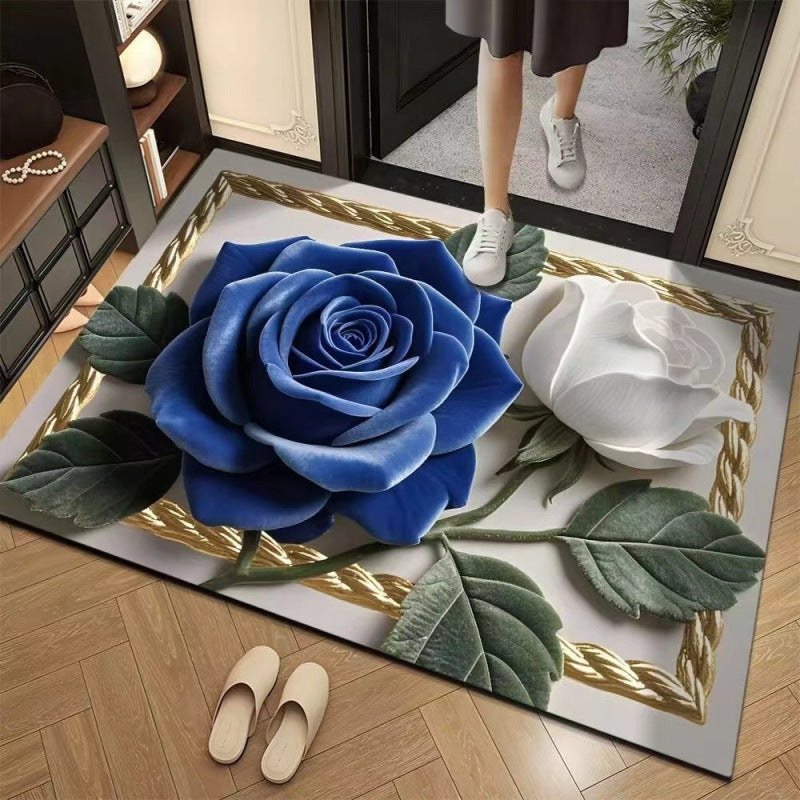 rose diatom mud floor mat bathroom absorbent mat entrance door mat bathroom door quick-drying mat non-slip foot mat