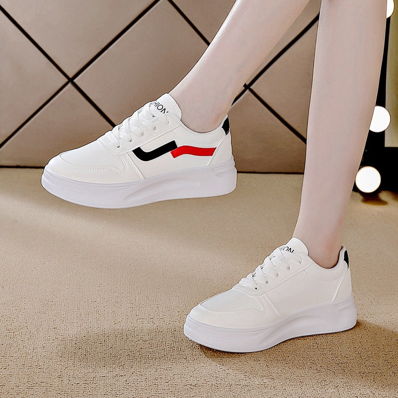 2024 spring new arrival: versatile white sneakers for women - casual athletic shoes with soft soles, spring/autumn bestseller