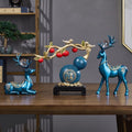 Lucky deer figurine - creative wine cabinet decoration for living room, office desk, home, housewarming gift, moving-in gift