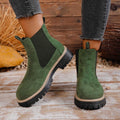 British style martin boots women's  new spring and autumn single boots chelsea slim boots winter casualthick sole short boots