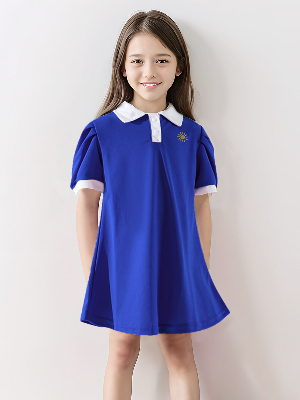 Girls' summer dresses, children's clothing, princess dresses, big kids' polo dresses, girls' summer outfits