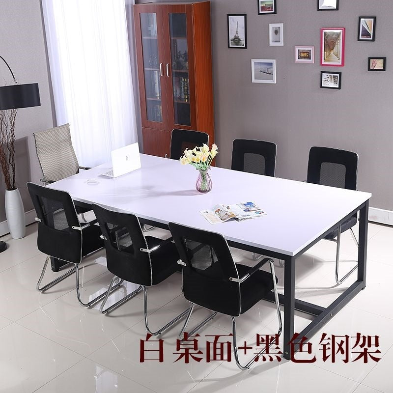 Conference table simple long table small casual modern office furniture training table negotiation reception long office desk no