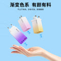 65w multi-port charging head usb+type-c gradient shell qc3.0 us, european and british standard fast charging charging head with light