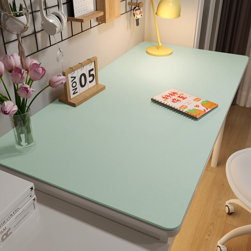 Environmentally friendly eye protection desk mat Student leather solid color coffee table mat Oil-proof dining table cloth Learning computer desk mat Non-slip