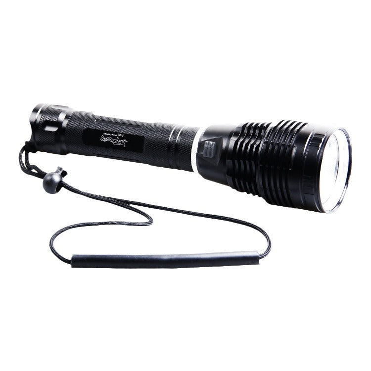 Cross-border diving flashlight XHP-70 strong light flashlight, aluminum alloy LED flashlight high-power professional flashlight