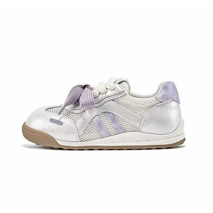 Thick soleheight increasing breathable german training shoes women's 2026 summer new arrival popular internet celebrity mesh casual sports thin sneakers