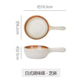 Handle plate for home dipping small plate small dish retrocasual restaurant japanese style small dish dipping plate ceramic