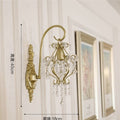 French crystal wall sconce - modern hallway, aisle, and bedroom lighting fixture - creative european & american style