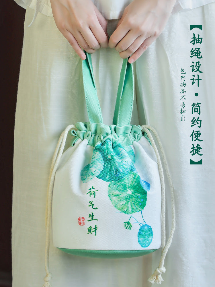 New money bag canvas bag lucky girls messenger handbag storage bag shoulder bag