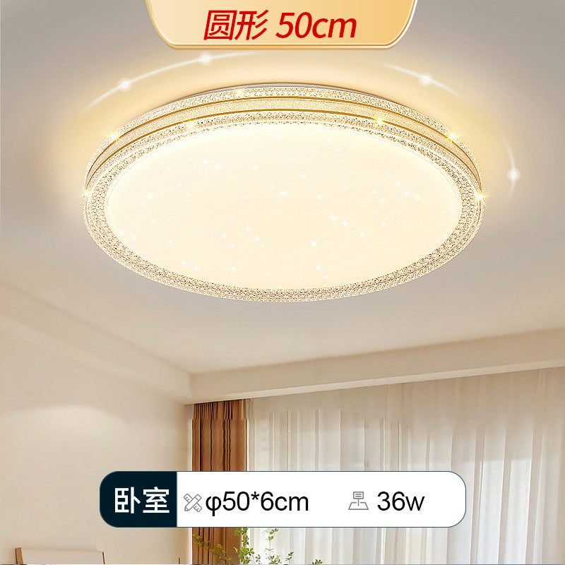 2025 New Lighting Bedroom Living Room Light Modern Simple Atmosphere Full Spectrum Eye Protection Ceiling Light Whole House Package