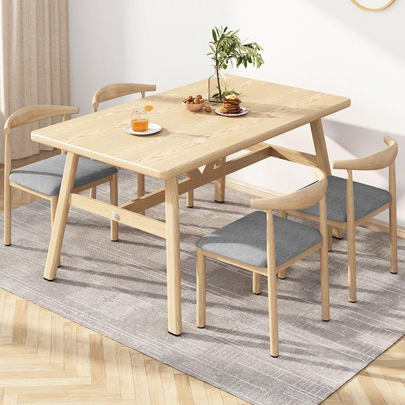 Dining table small apartment for home modern casual dining table and chairs commercial fast food restaurant table and chair combination dining table rectangular table
