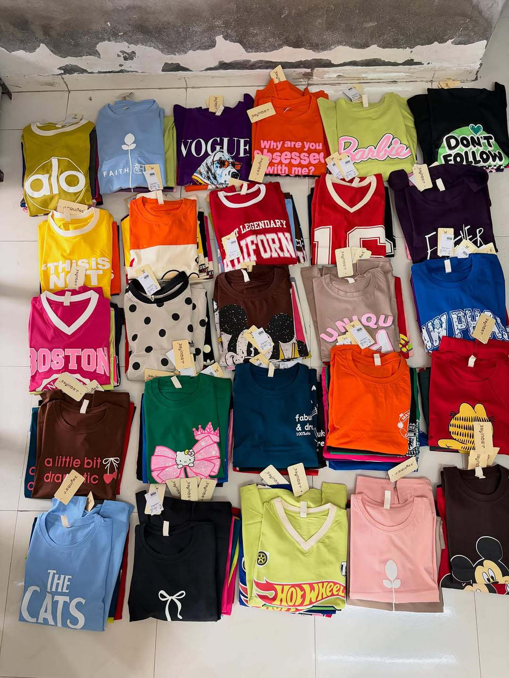 Ladiest-shirt shorts wholesale women's t-shirt short-sleeved topssummerbest sellingin stock wholesale