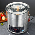 Stainless steel hot oil bucket large capacity intelligent hot oil pan commercial food burning oil pan kitchen constant temperature electric heating oiler