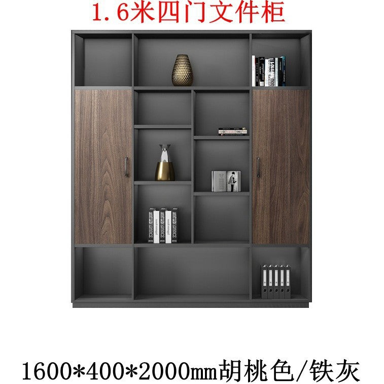 Boss table bookcase casual storage storage cabinet furniture office background file cabinet information cabinet wooden floor cabinet