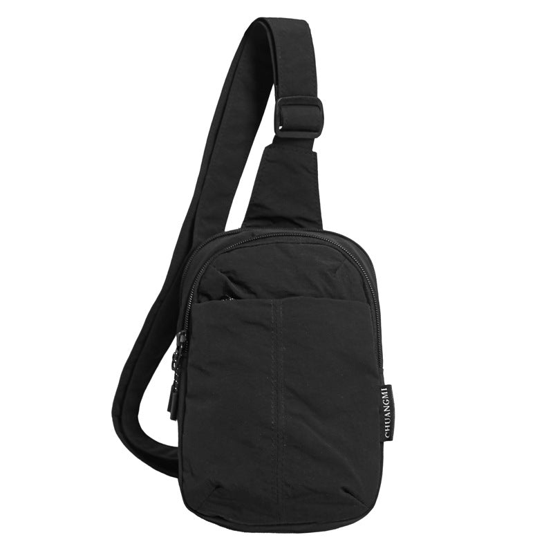 Small breast bag men's simple mini small satchel men's summer casual mobile phone bag carry-on bag men's messenger bag women