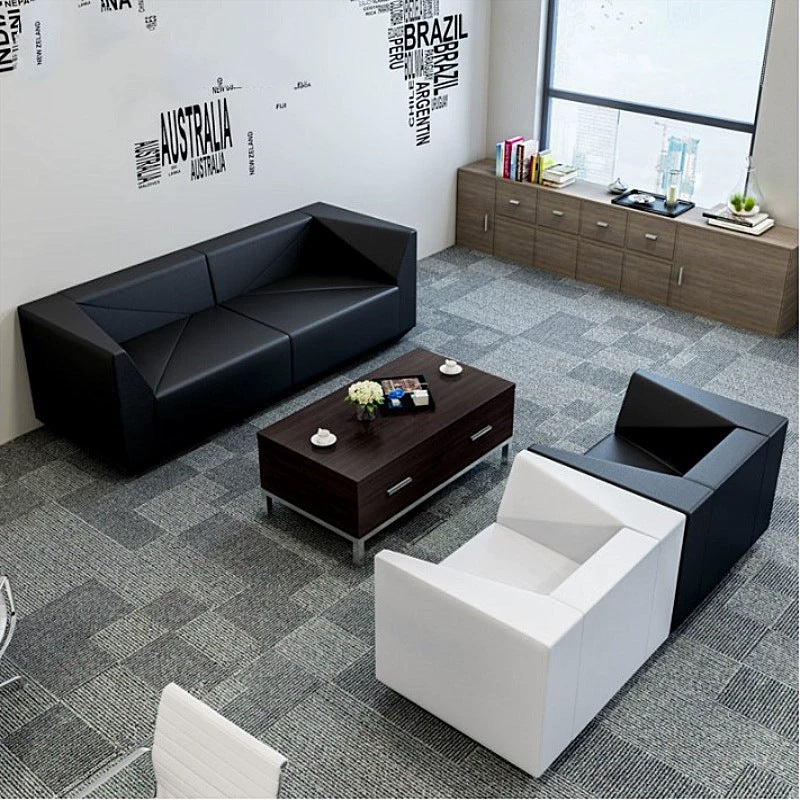 4s store office sofa customer business reception area reception room showroom negotiation small single three-person sofa