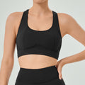 New arrival outdoor fitness bra yoga wear tops women's summer slimming look beautiful back yoga vest with chest pad sports intimates