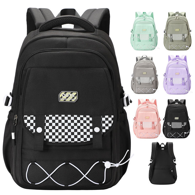 New schoolbag trend Junior and high school student schoolbag fashionable and simple versatile backpack light commuter computer backpack